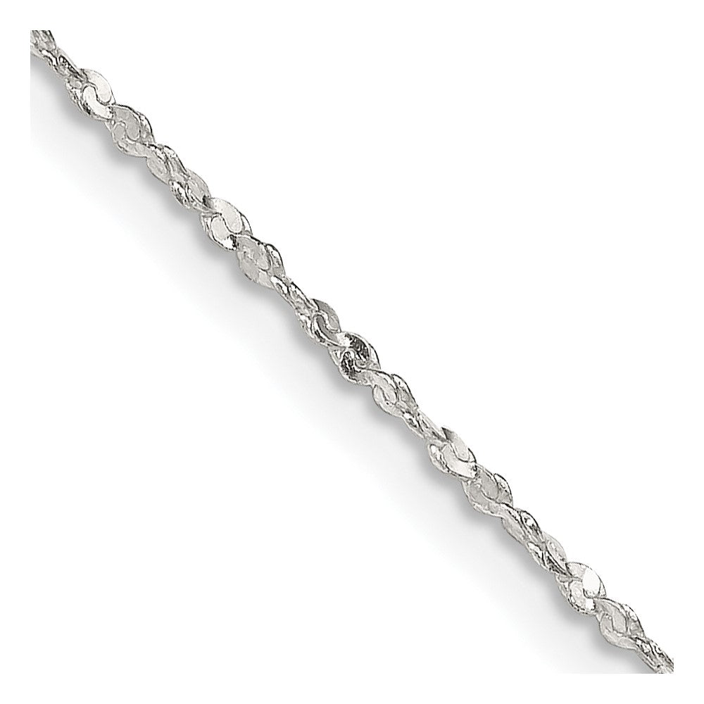 Sterling Silver 1.4mm Twisted Serpentine Chain - 3