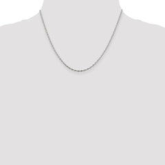 Sterling Silver 1.65mm Twisted Herringbone Chain - 2