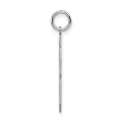Sterling Silver/Rhodium-plated Polished Number 88 Charm - 3