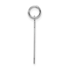 Sterling Silver/Rhodium-plated Satin Number 20 Charm - 2