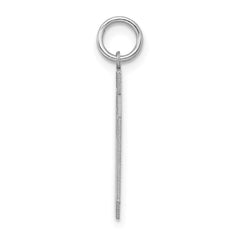 Sterling Silver/Rhodium-plated Satin Number 60 Charm - 3