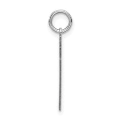 Sterling Silver/Rhodium-plated Satin Number 77 Charm - 2