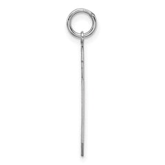 Sterling Silver/Rhodium-plated Satin Number 70 Charm - 4