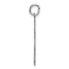 Sterling Silver/Rhodium-plated Satin Number 85 Charm - 4