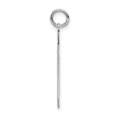 Sterling Silver/Rhodium-plated Satin Number 90 Charm - 2