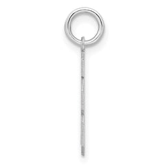 Sterling Silver/Rhodium-plated Satin Number 18 Charm - 4