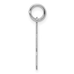 Sterling Silver/Rhodium-plated Satin Number 33 Charm - 4