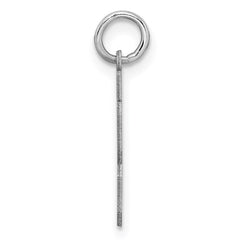 Sterling Silver/Rhodium-plated Satin Number 43 Charm - 4