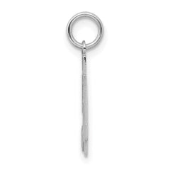 Sterling Silver/Rhodium-plated Satin Number 54 Charm - 4