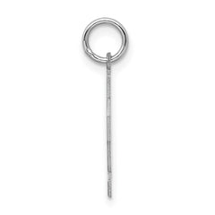 Sterling Silver/Rhodium-plated Satin Number 72 Charm - 4
