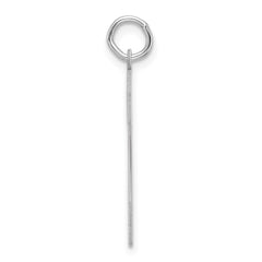 Sterling Silver/Rhodium-plated Polished Number 2 Charm - 2