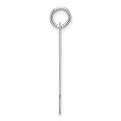 Sterling Silver/Rhodium-plated Polished Number 4 Charm - 3