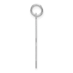 Sterling Silver/Rhodium-plated Polished Number 8 Charm - 4