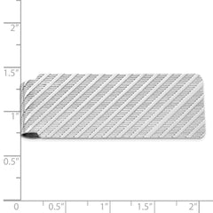 Sterling Silver Rhodium-plated Money Clip - 7
