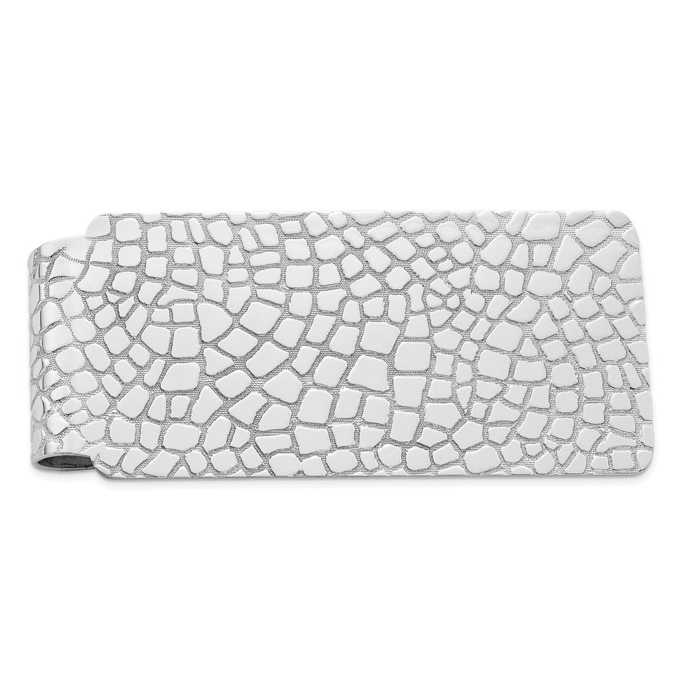 Sterling Silver Rhodium-plated Money Clip - 18