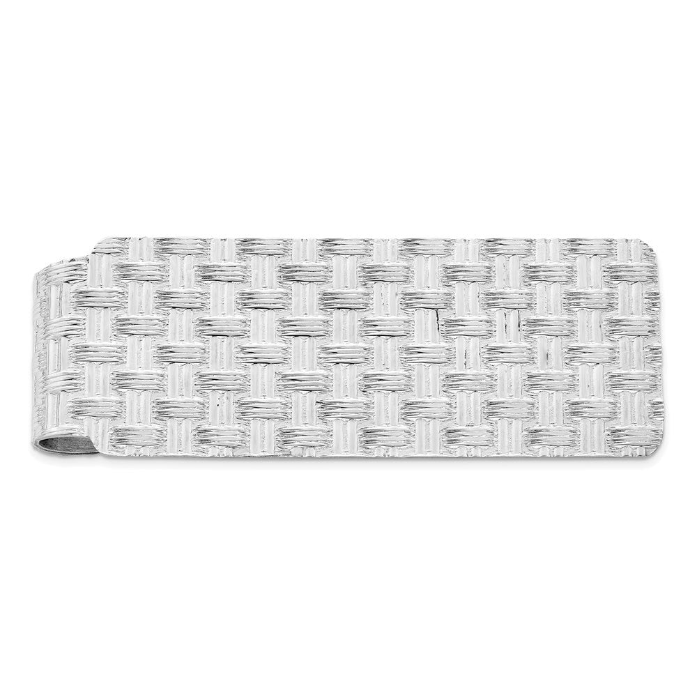 Sterling Silver Rhodium-plated Money Clip - 2
