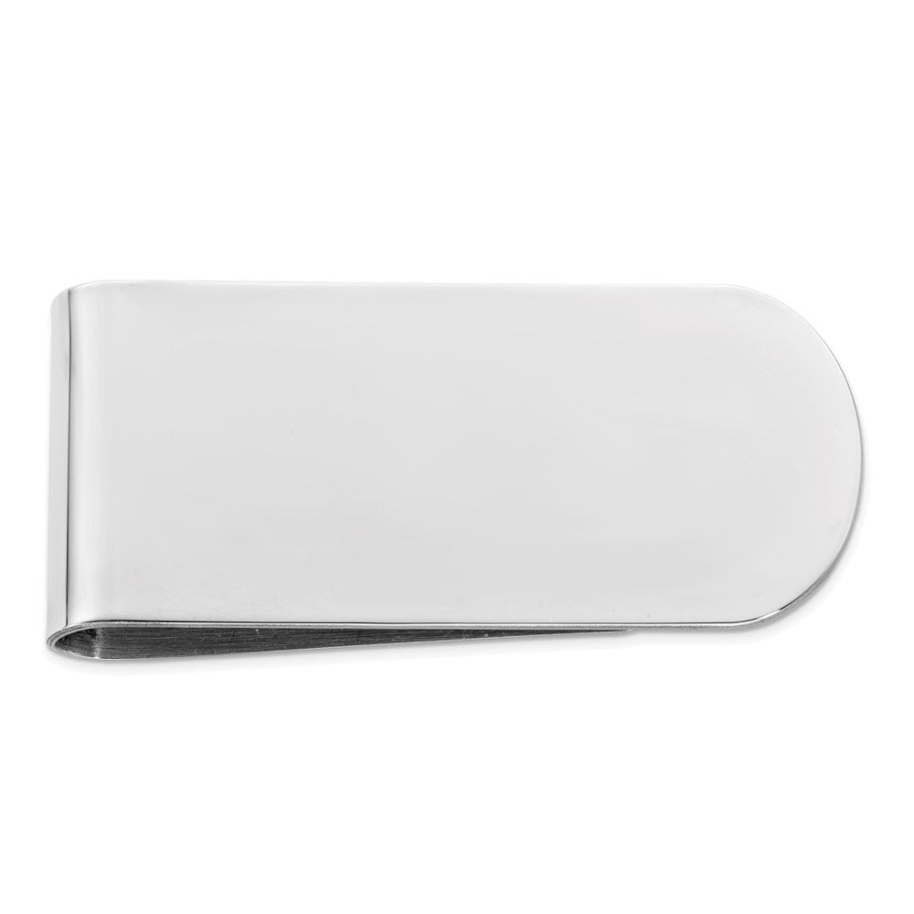 Sterling Silver Rhodium-plated Money Clip - 3