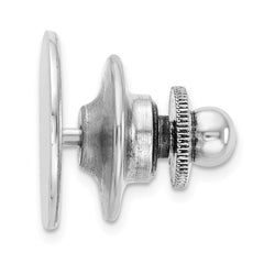 Sterling Silver Rhodium-plated Tie tac - 4