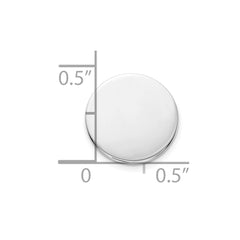 Sterling Silver Rhodium-plated Tie tac - 4