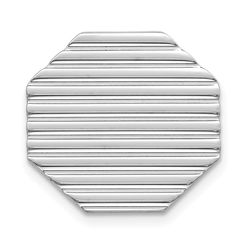 Sterling Silver Rhodium-plated Tie Tac - 4
