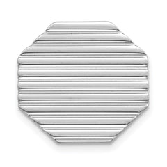 Sterling Silver Rhodium-plated Tie Tac - 4