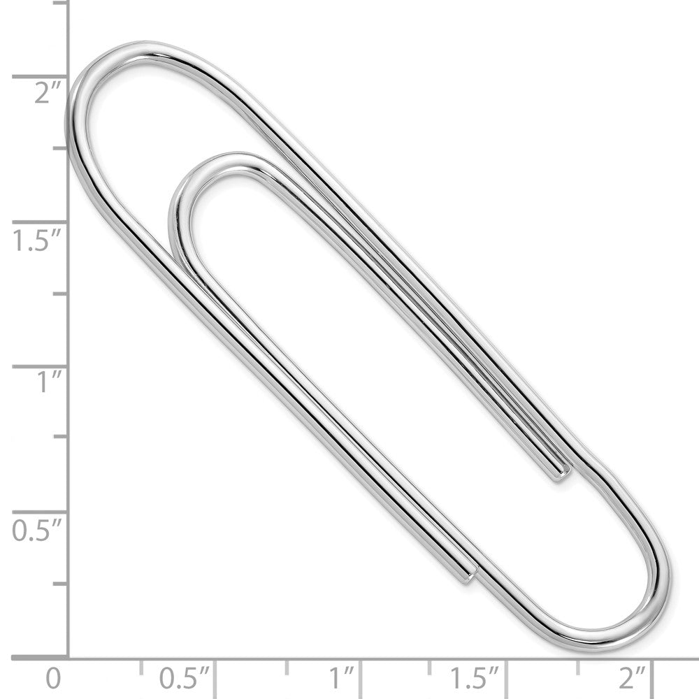 Sterling Silver Rhodium-plated Money Clip - 4