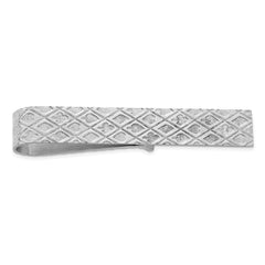 Sterling Silver Rhodium-plated Tie Bar - 2