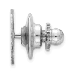 Sterling Silver Rhodium-plated Tie Tac - 6