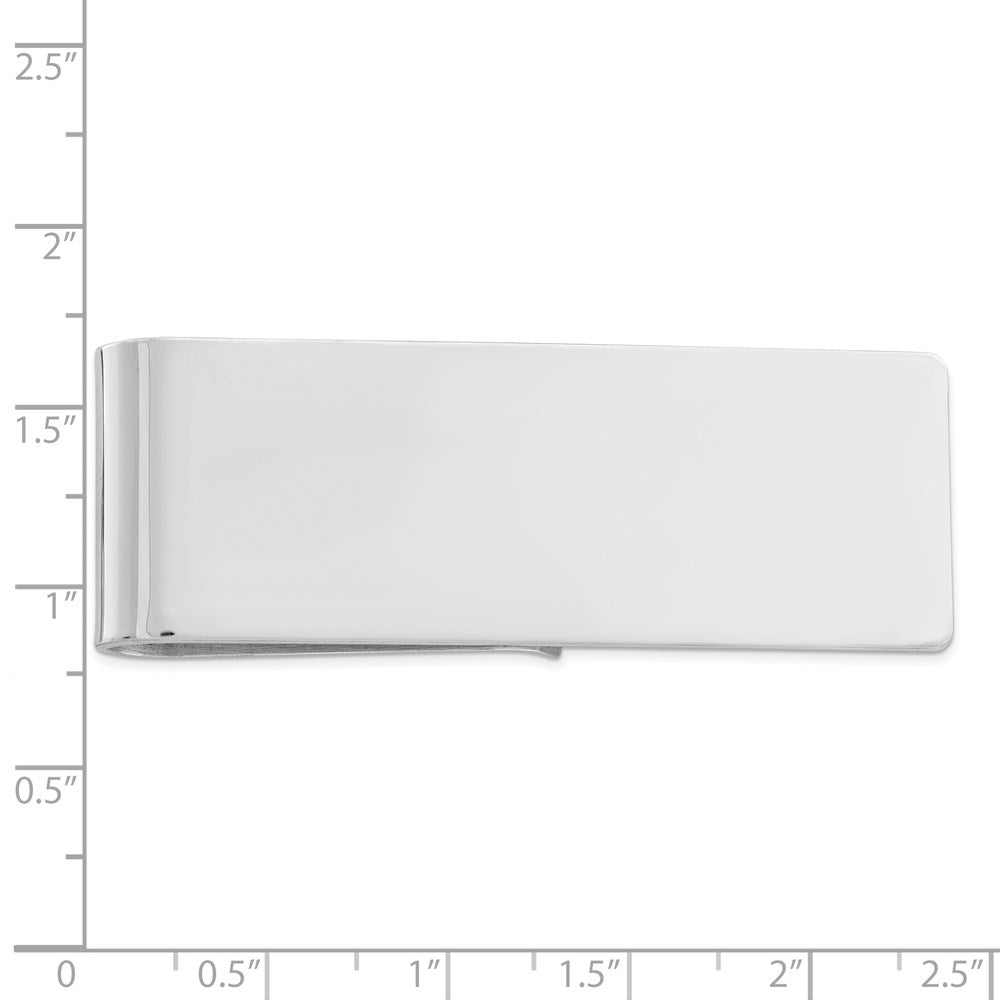 Sterling Silver Rhodium-plated Money Clip - 5