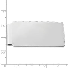 Sterling Silver Rhodium-plated Money Clip - 11