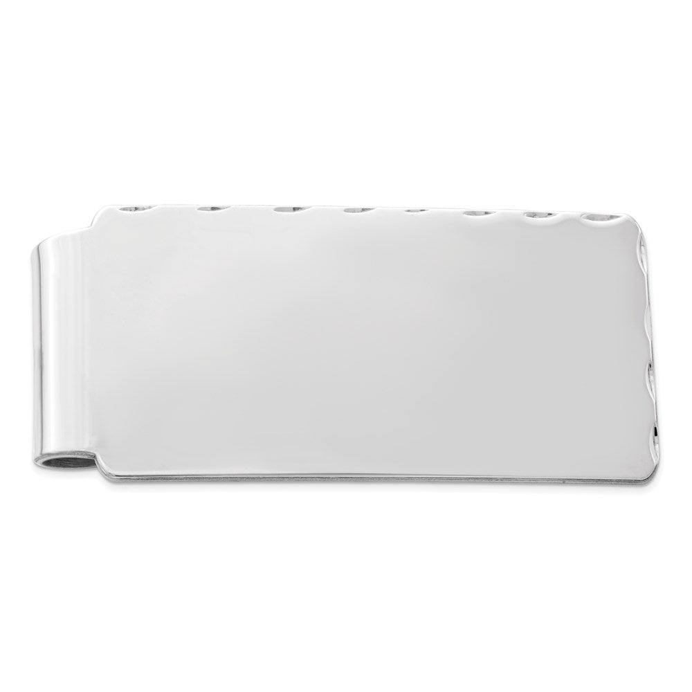 Sterling Silver Rhodium-plated Money Clip - 11