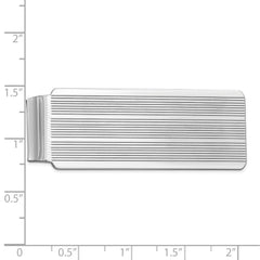 Sterling Silver Rhodium-plated Money Clip - 24