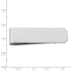 Sterling Silver Rhodium Plated Money Clip - 3