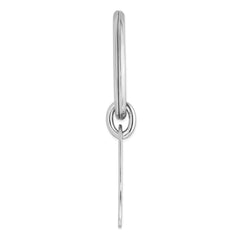 Sterling Silver Rhodium Plated Key Chain - 2