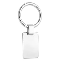 Sterling Silver Rhodium Plated Key Chain - 3