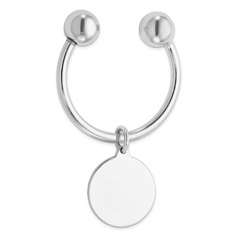 Sterling Silver Rhodium Plated Key Chain - 4