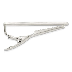 Sterling Silver Polished Onyx Tie Bar - 2