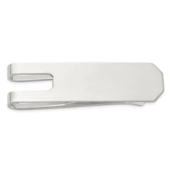 Sterling Silver Rhodium-plated Polished Money Clip - 2