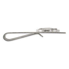 Sterling Silver Black Epoxy Bass Fish Moneyclip
