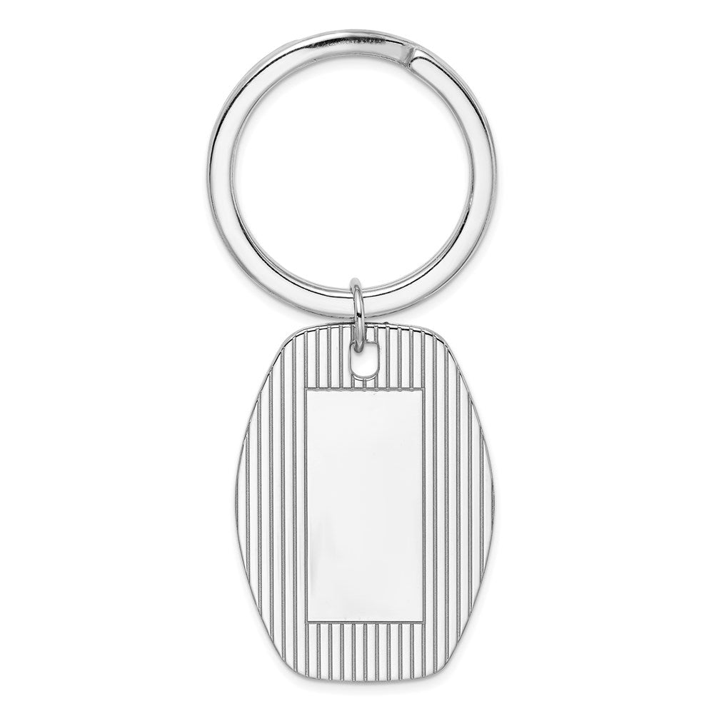 Sterling Silver Rhodium-plated Key Chain - 2