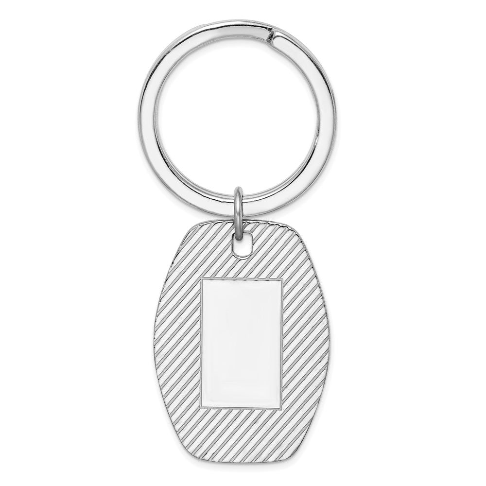 Sterling Silver Rhodium-plated Key Chain - 9