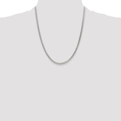 Sterling Silver 3.1mm D/C Square Franco Chain - 2