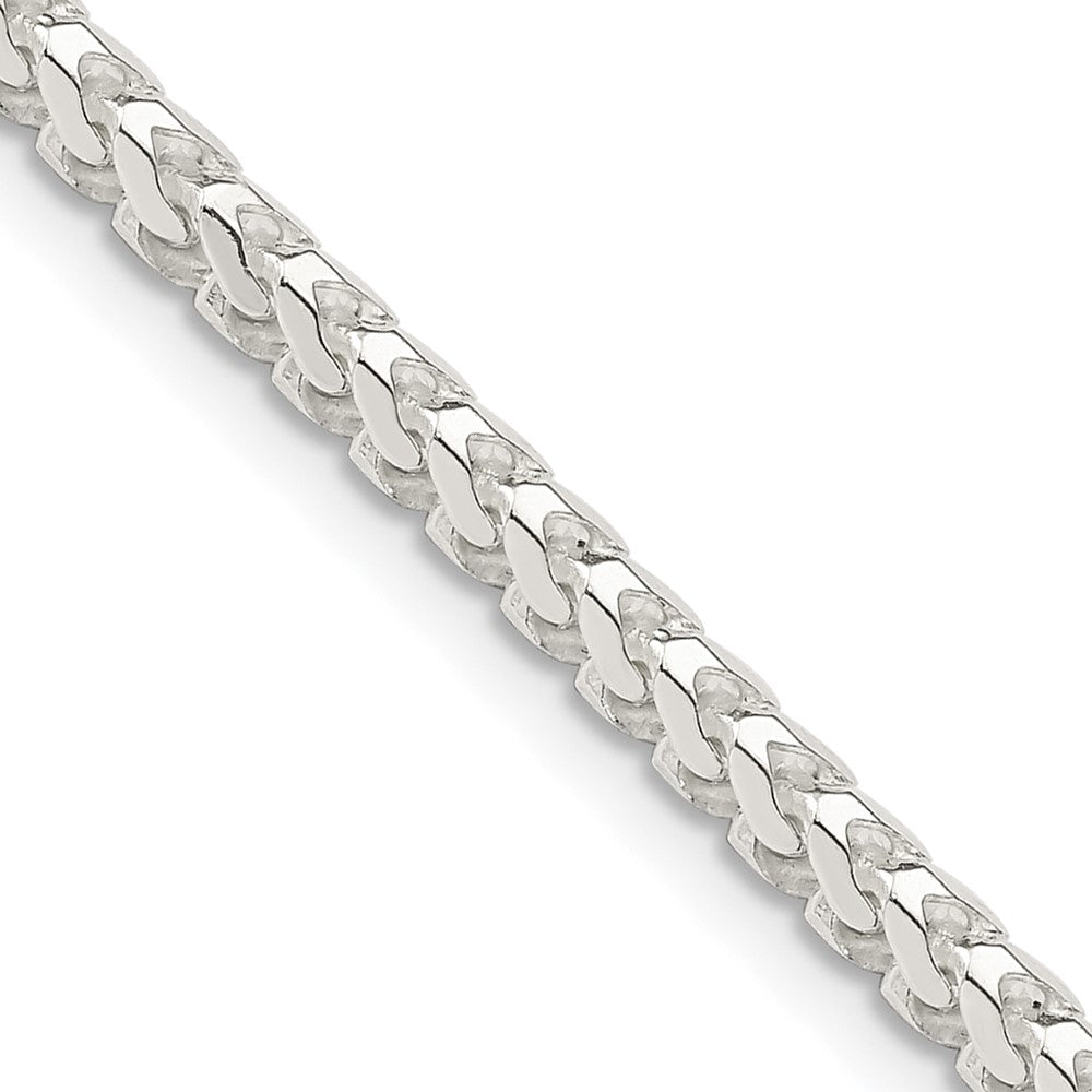 Sterling Silver 3.1mm D/C Square Franco Chain - 9