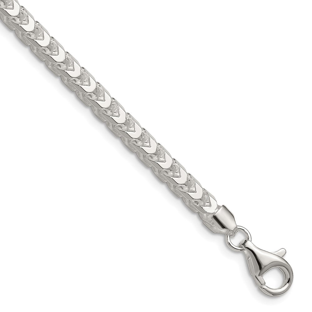 Sterling Silver 4.7mm D/C Square Franco Chain - 4
