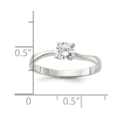 Sterling Silver CZ Ring - 36