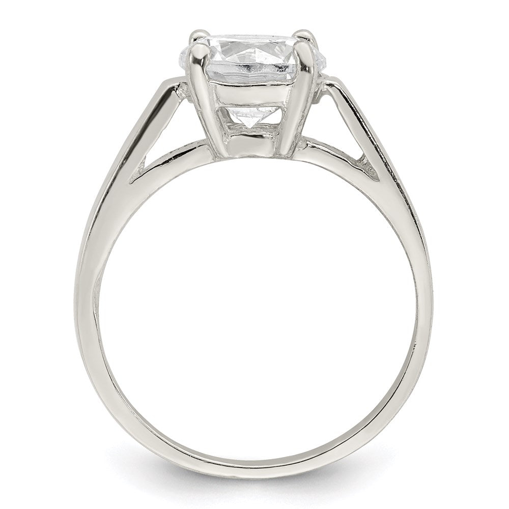Sterling Silver CZ Ring - 34