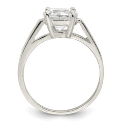 Sterling Silver CZ Ring - 34