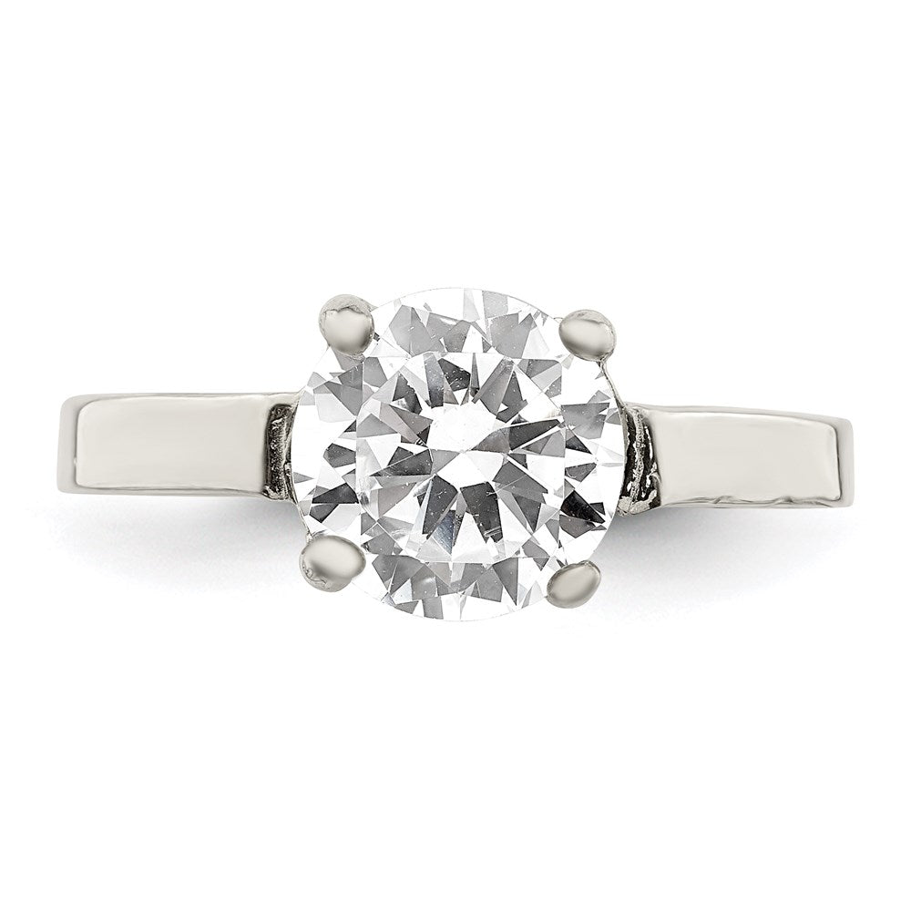 Sterling Silver CZ Ring - 34
