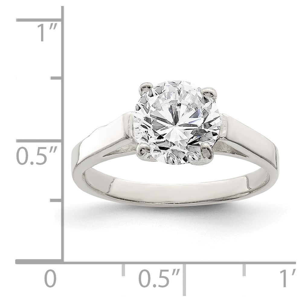 Sterling Silver CZ Ring - 34