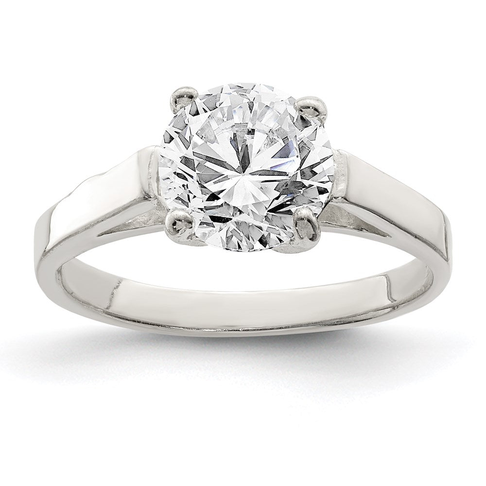 Sterling Silver CZ Ring - 34